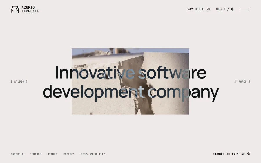 Azurio Template Preview Image