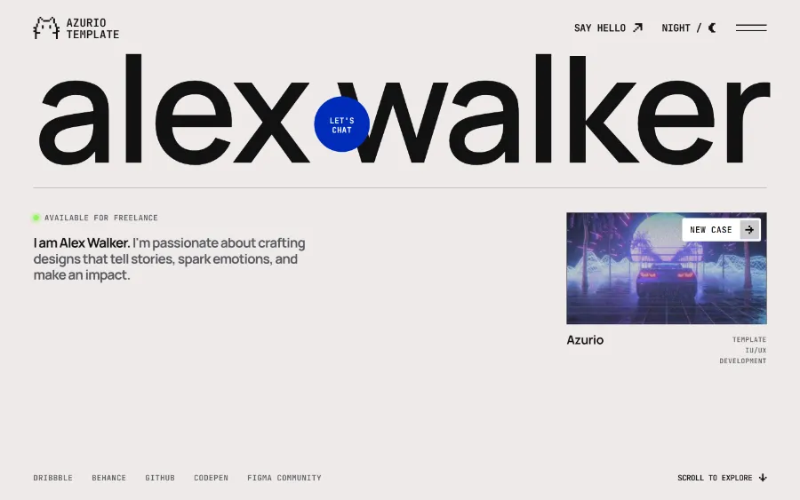 Azurio Template Preview Image